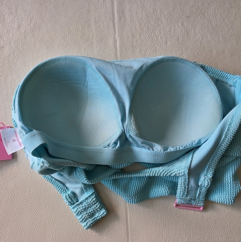 Stoney Clover Lane Puckered Bandeau Bikini Top - Picture 4 of 12